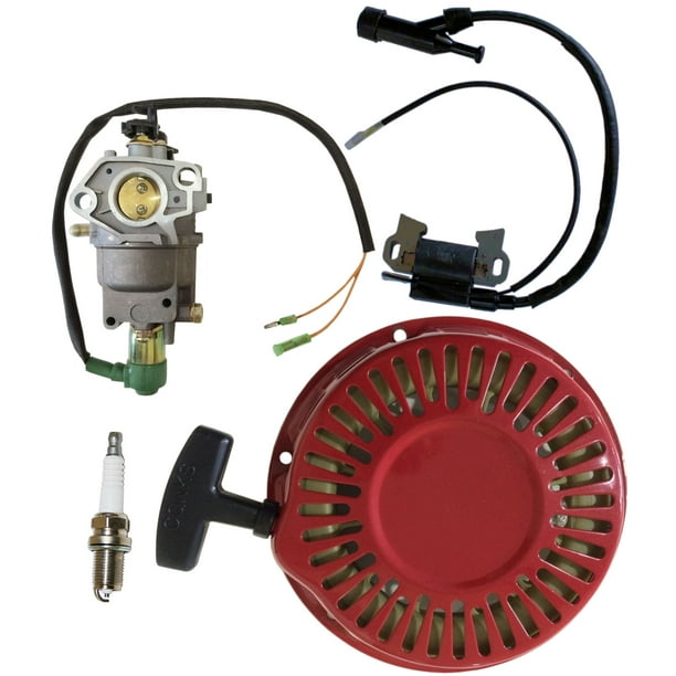 Recoil Carburetor Ignition Coils Air Filter Kits For Honda GX340 GX390 11HP 13HP 